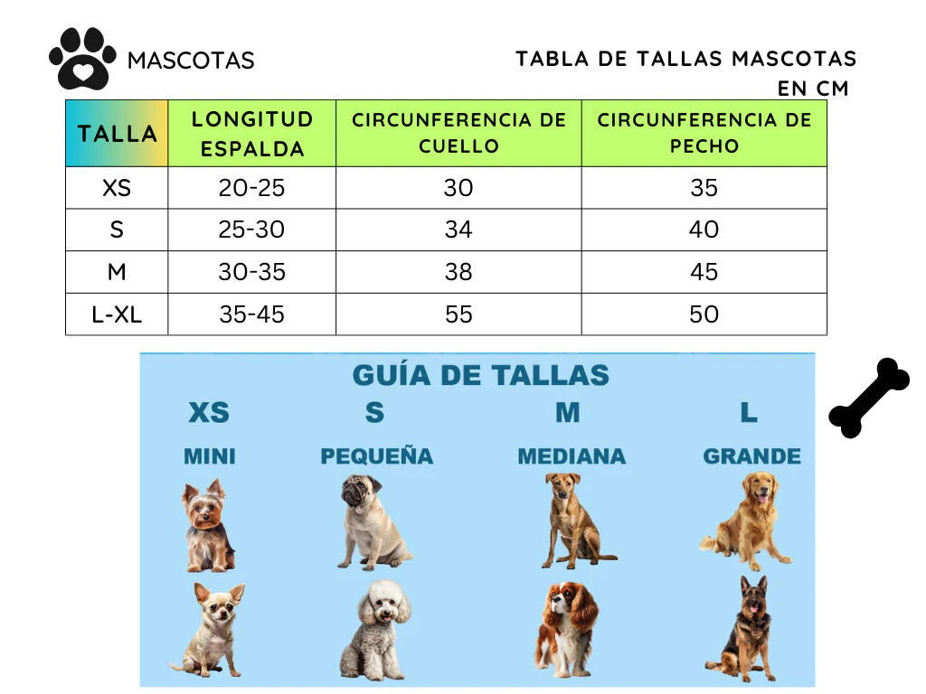 Guía de tallas